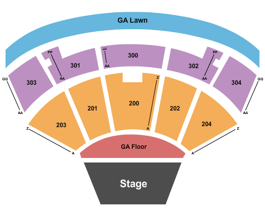 Merriweather Post Pavilion AJR Seating Chart